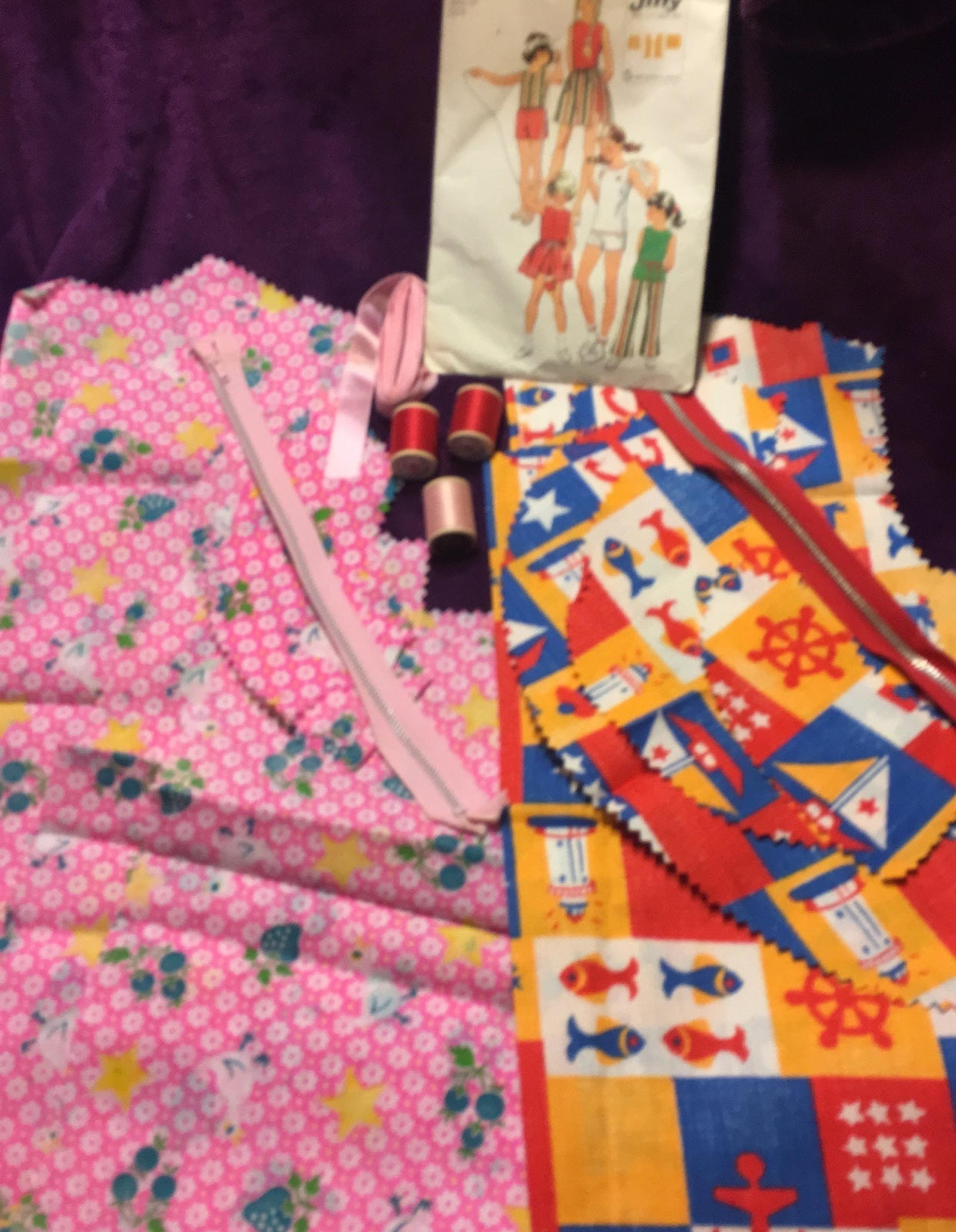 Vintage Simplicity Pattern 9997 and Fabric