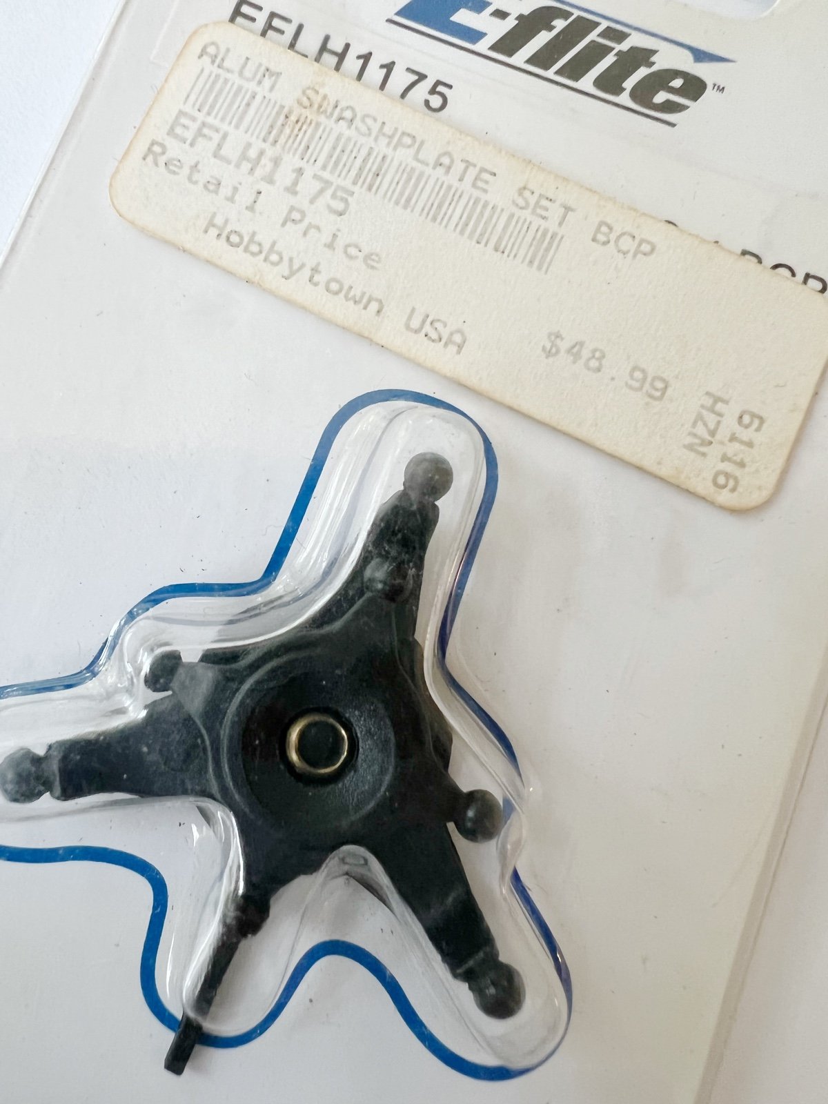E-FLITE ALUMINUM SWASHPLATE SET: BCP EFLH1175 Hobby Helicopter Parts New
