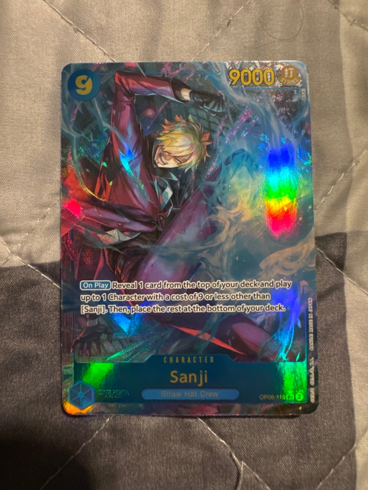 Sanji OP06-119 SEC Alt Art One Piece TCG Wings Of The Captain English NM