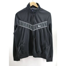 Nike Athletic Track Jacket Retro Black Striker Full Zip 717285-010 Men's size L