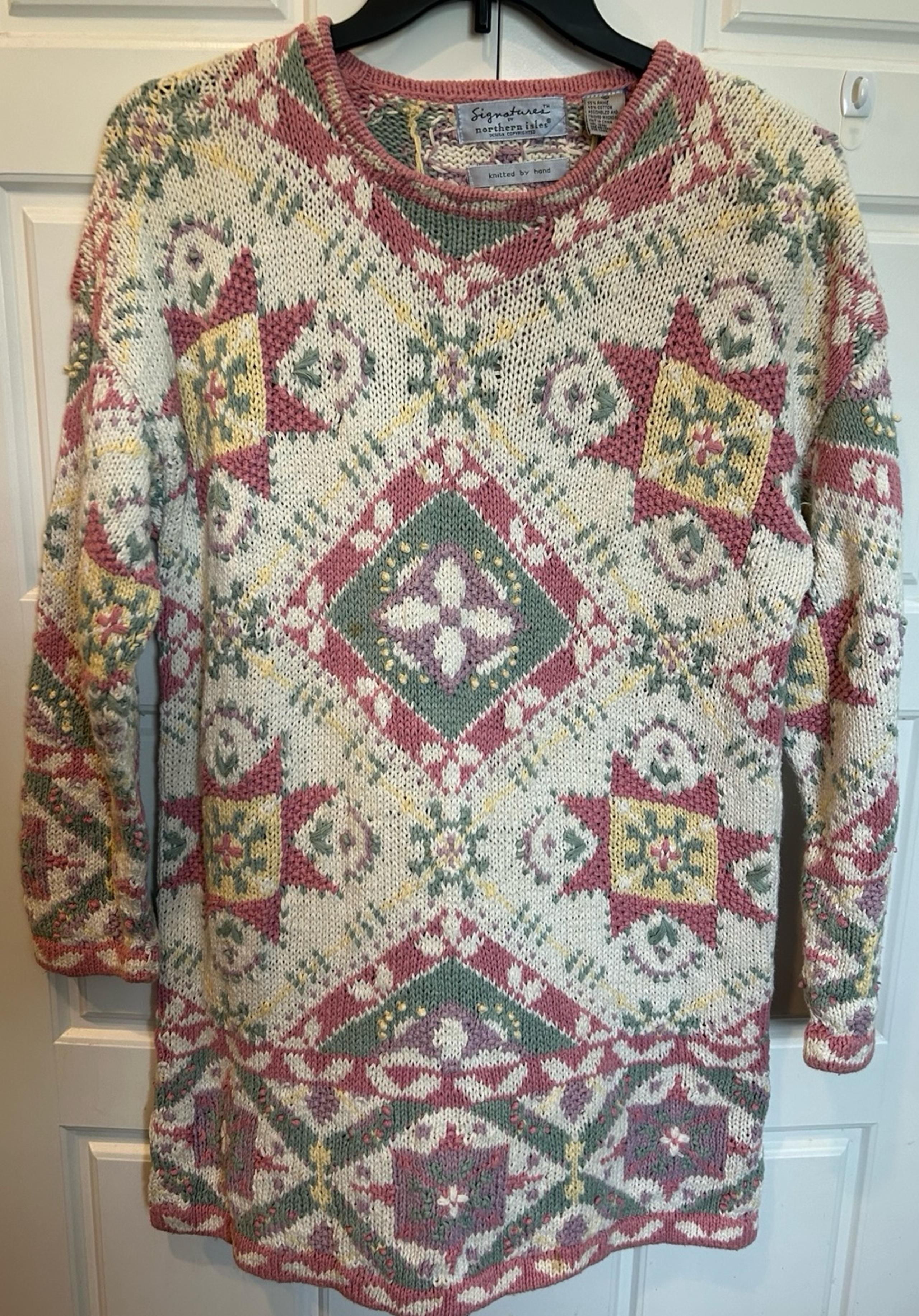 Signature by Northern Isles Women’s XL Hand Knitted Sweater