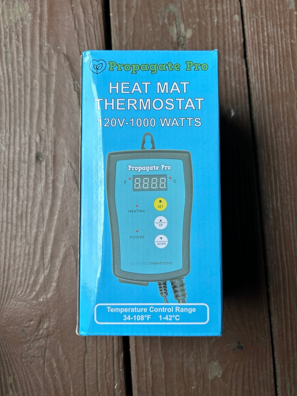 Heat Mat Thermostat Controller 34-108°F Heating Temp Control Seeds Home Brewing