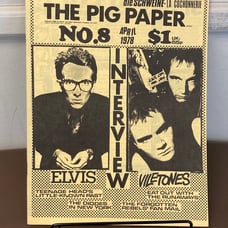 The Pig Paper Issue 8 Elvis Costello - Canada Punk Rock Magazine April 1978