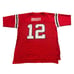 Reebok New England Patriots Tom Brady #12 Red Throwback NFL Jersey Men's XL