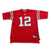 Reebok New England Patriots Tom Brady #12 Red Throwback NFL Jersey Men's XL