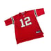 Reebok New England Patriots Tom Brady #12 Red Throwback NFL Jersey Men's XL