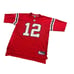 Reebok New England Patriots Tom Brady #12 Red Throwback NFL Jersey Men's XL