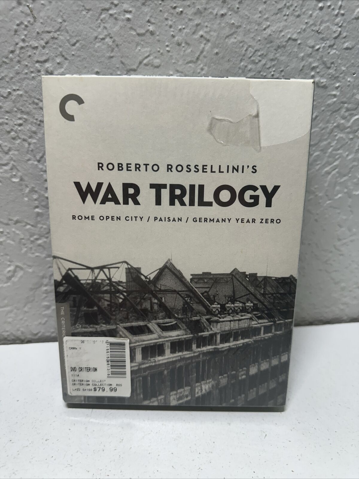 Criterion Collection Roberto Rossellini's War Trilogy Sealed Blu-Ray DVD Discs