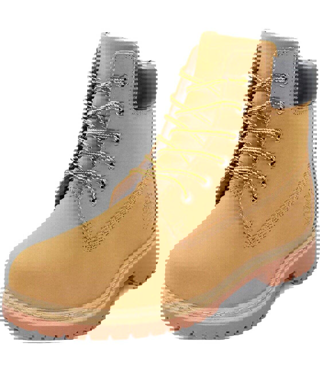 TF STAR Womens Basic Contrast Collar Boot Work High Heel Premium Water Size 7