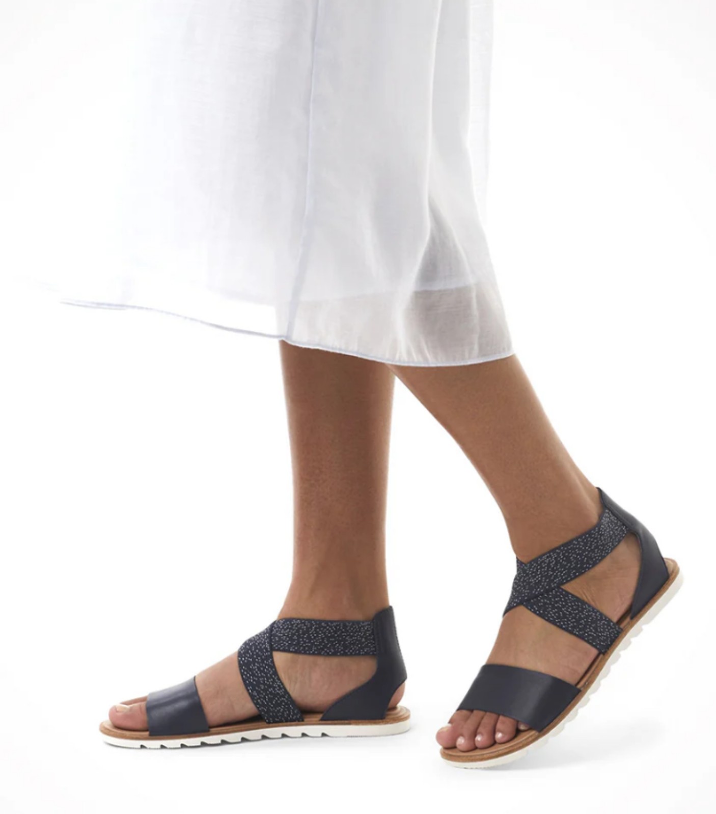 Sorel Ella II Flat Strappy Sandals in Velvet Tan Size 10 NWOT MSRP $85