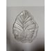 Mikasa Large Clear And Frosted Glass Platter With Palm And Hibiscus