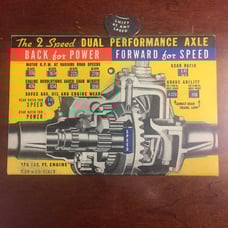 1938 Ford 2-Speed Rear Axle Sales Card