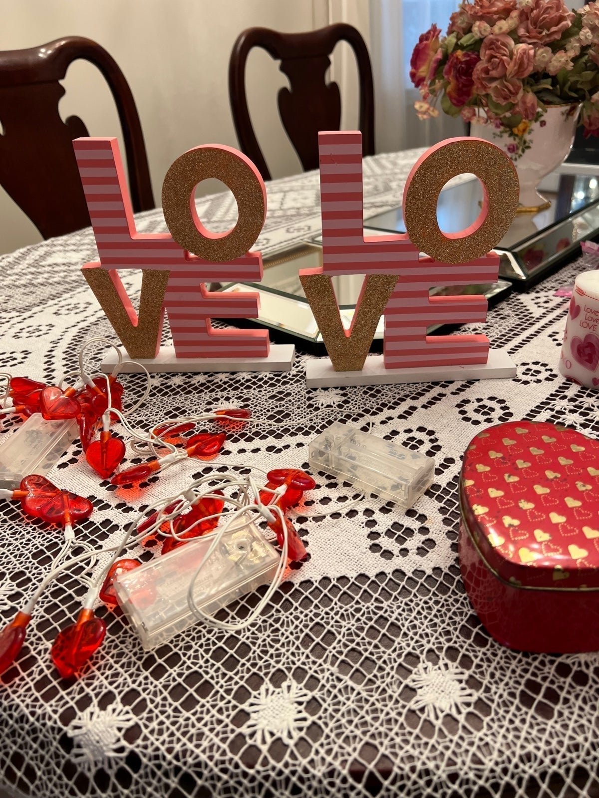 Assorted Valentine’s Day decorations