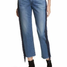 325 3x1 Jeans W3 Higher Ground Crop in Spanish Fringe - Raw Hem - sz 28