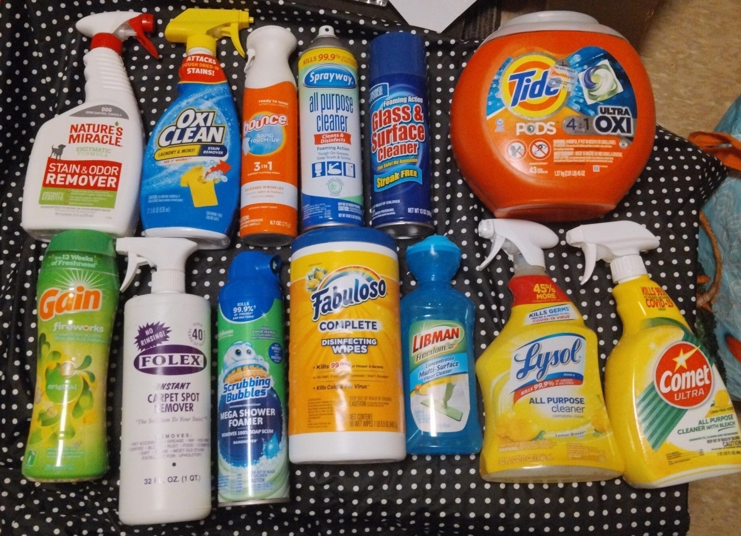 Household Bundle cleaning supplies laundry