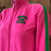 Y2K Vintage Pink Victoria's Secret pink/green full zip sweatshirt size Medium .
