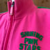 Y2K Vintage Pink Victoria's Secret pink/green full zip sweatshirt size Medium .