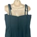 NWT Dessy Collection Vivian Diamond Bustier Crepe Midi Dress Evergreen Size 12