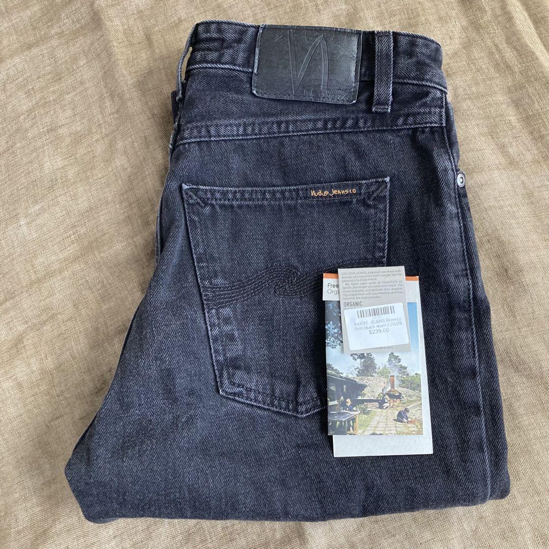 Nudie Jeans Black Denim W26 L26 BREEZY BRITT
