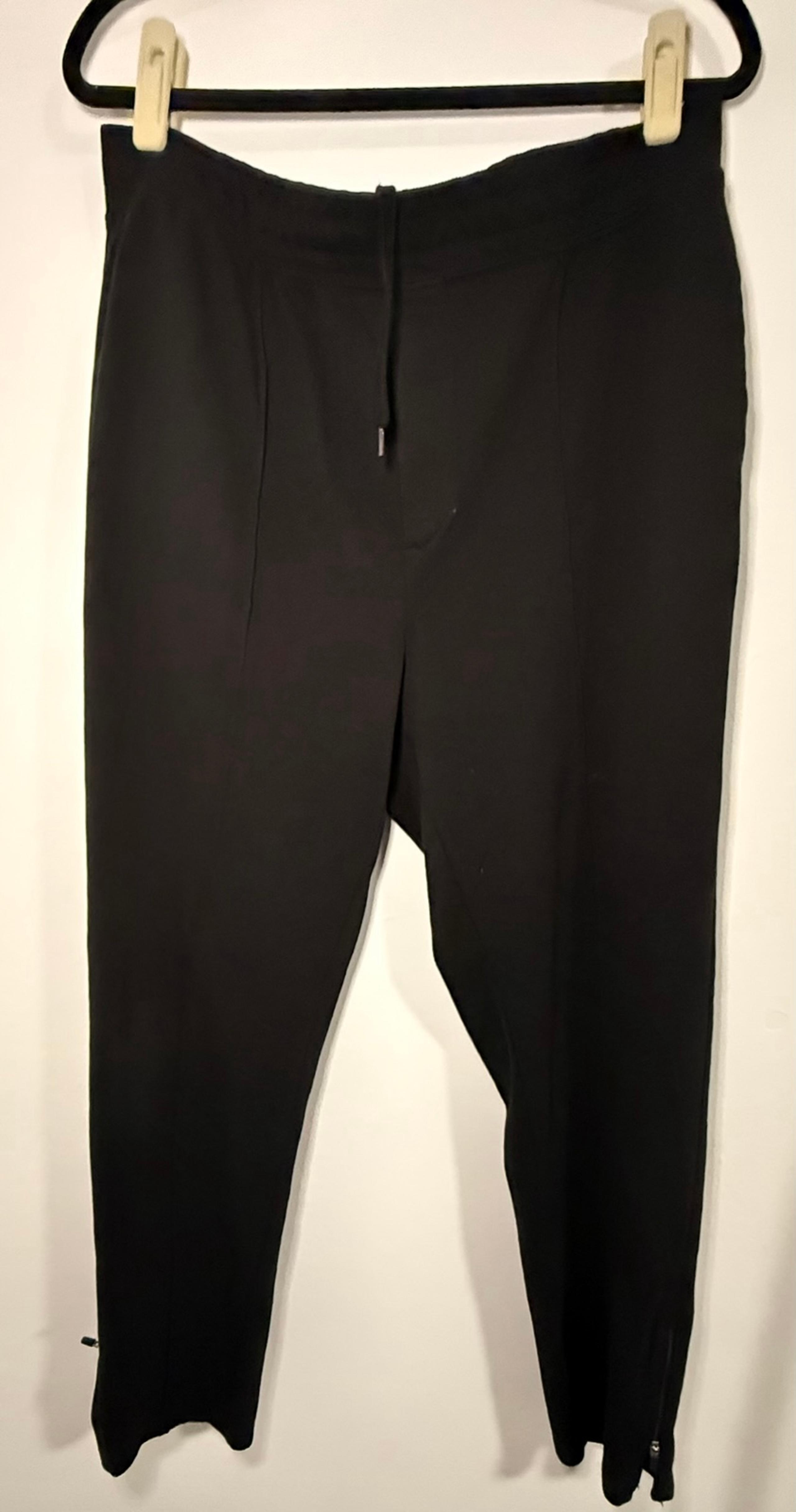 Old Navy Joggers Mens Small Black Ankle Zip Pants Size Large L