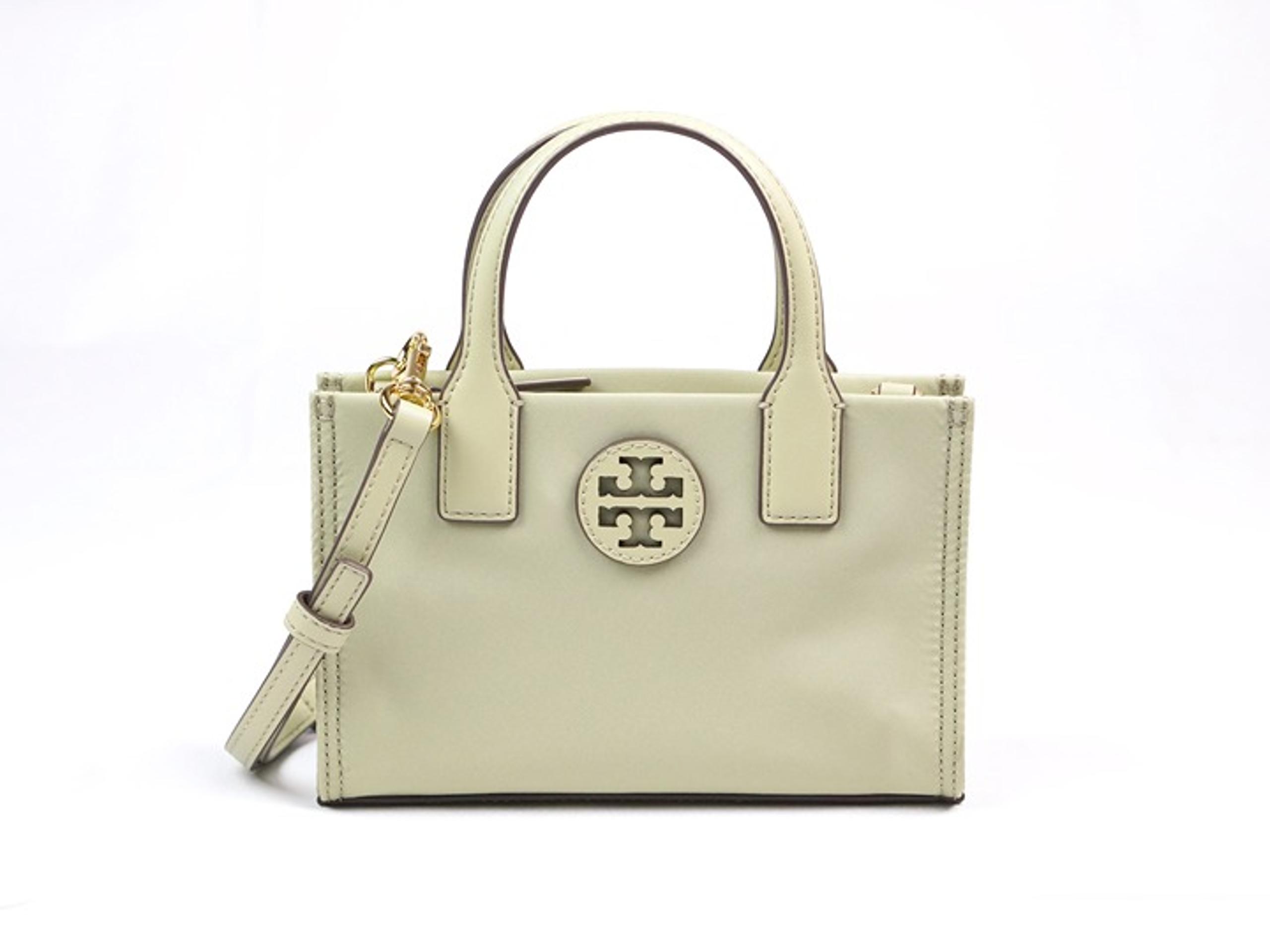 Tory Burch ELLA Olive Sprig Green Nylon Mini Tote Crossbody Bag Purse 146437