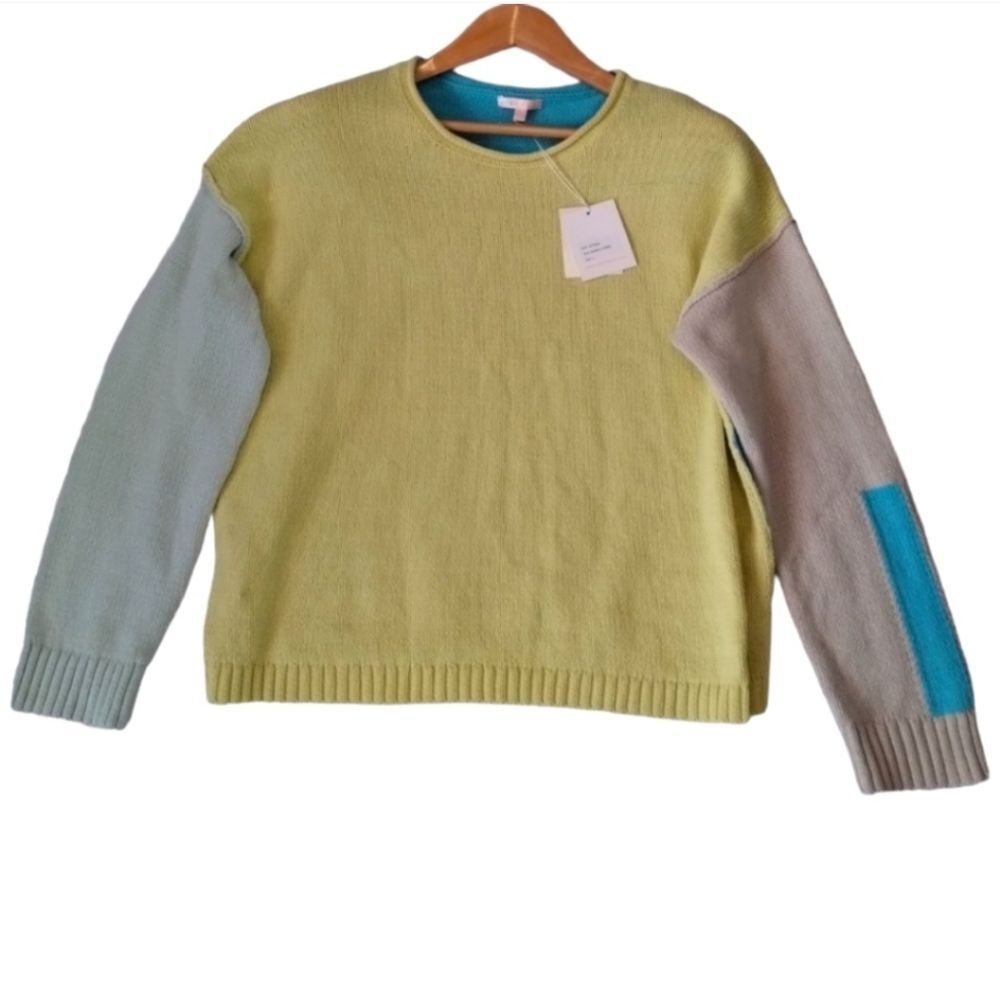 Lisa Todd Color Crush Sweater Sundial Knit Pullover Long Sleeve NWT