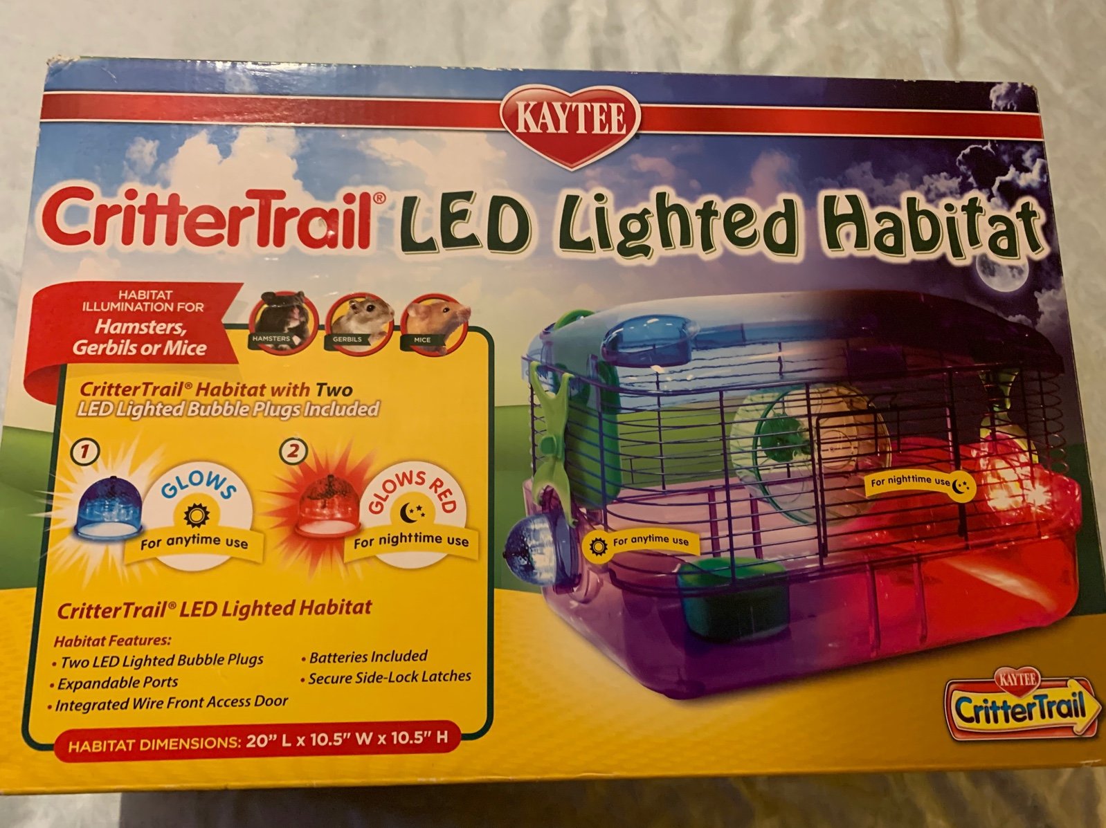 Kaytee CritterTrail LED Lighted Habitat