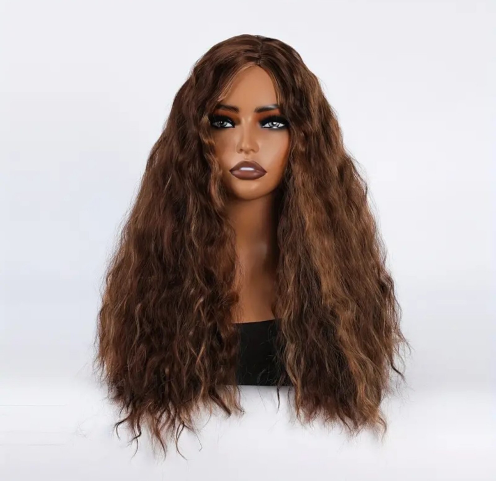 French Wave Honey Brown Hair Wig
