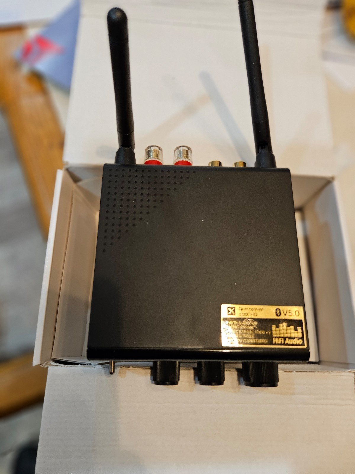 Wireless audio amplifier adapter