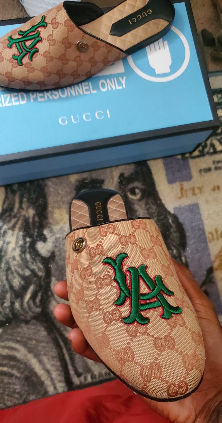 Gucci LA dodgers special edition slipper
