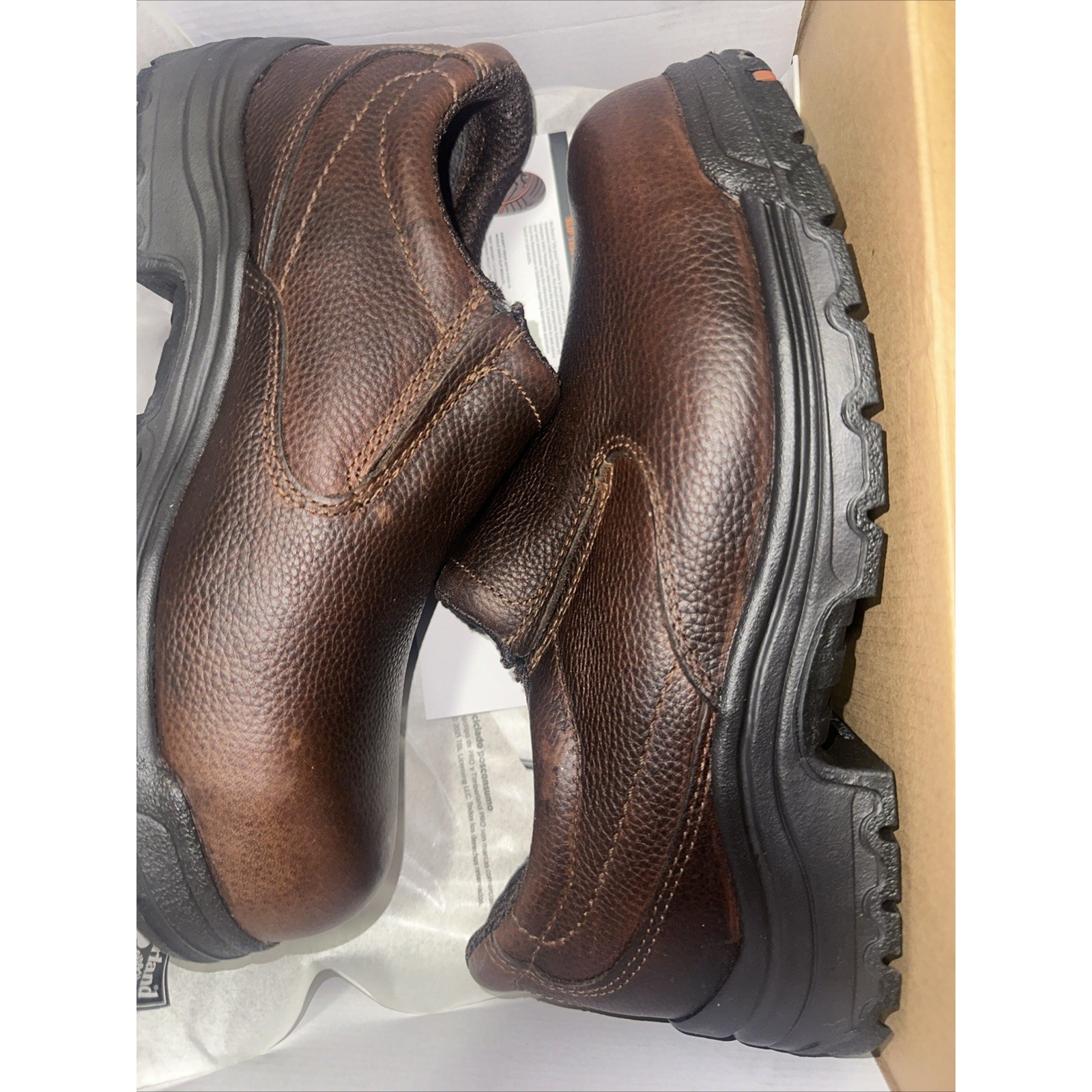 Timberland Pro Men's Titan Slip-On 53534 Alloy Safety Toe Work Shoes Size 9.5W/L