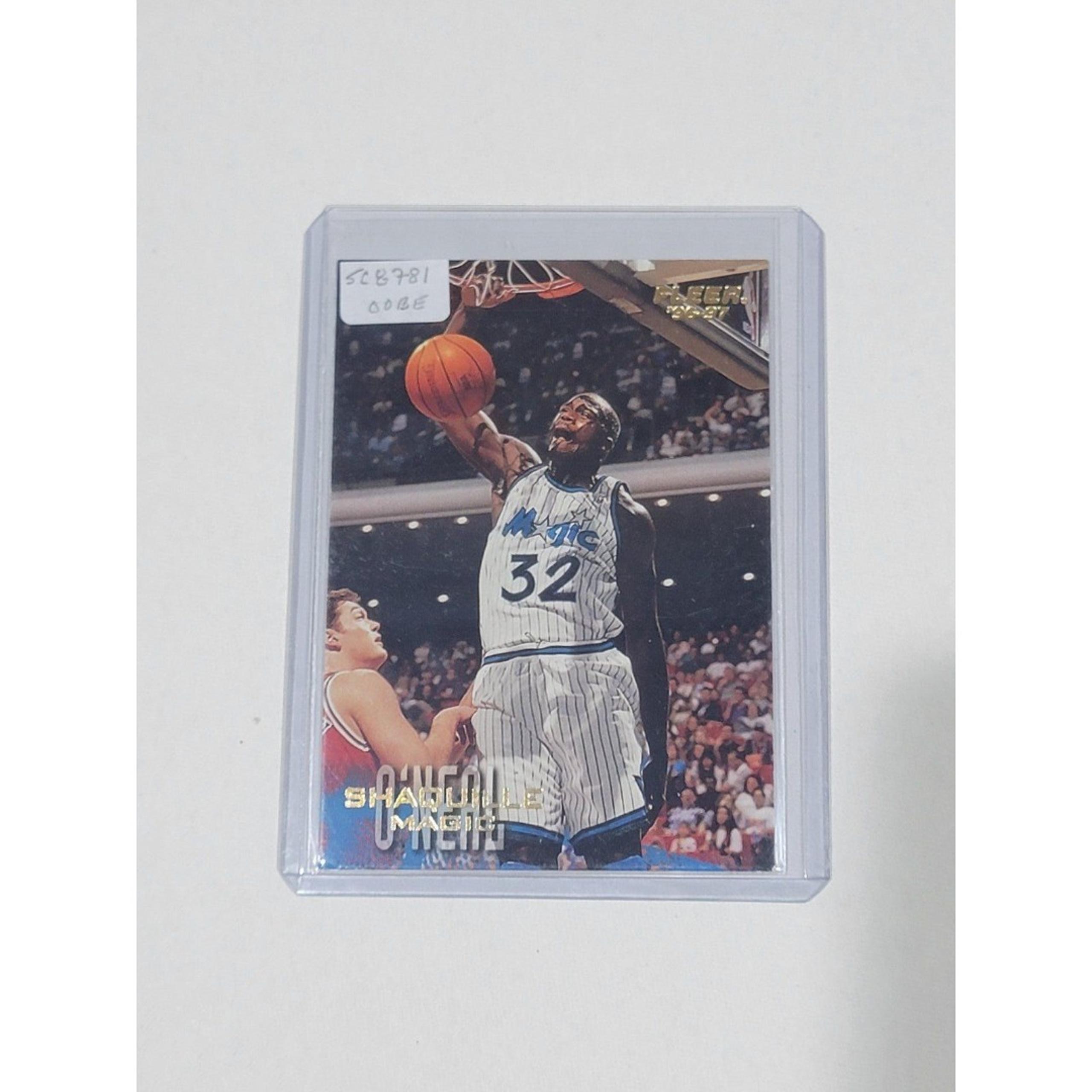 1996-97 Orlando Magic Basketball Card #79 Shaquille O'Neal - Fleer