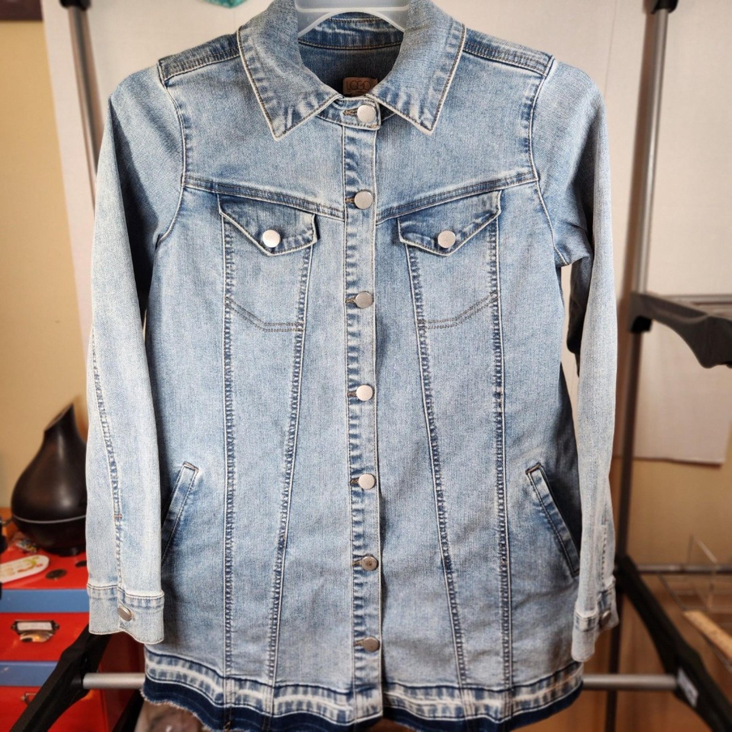 Logo by Lori Goldstein Denim Jacket Blue 4