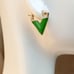 V-Shaped Colorful Oil Drop Earrings