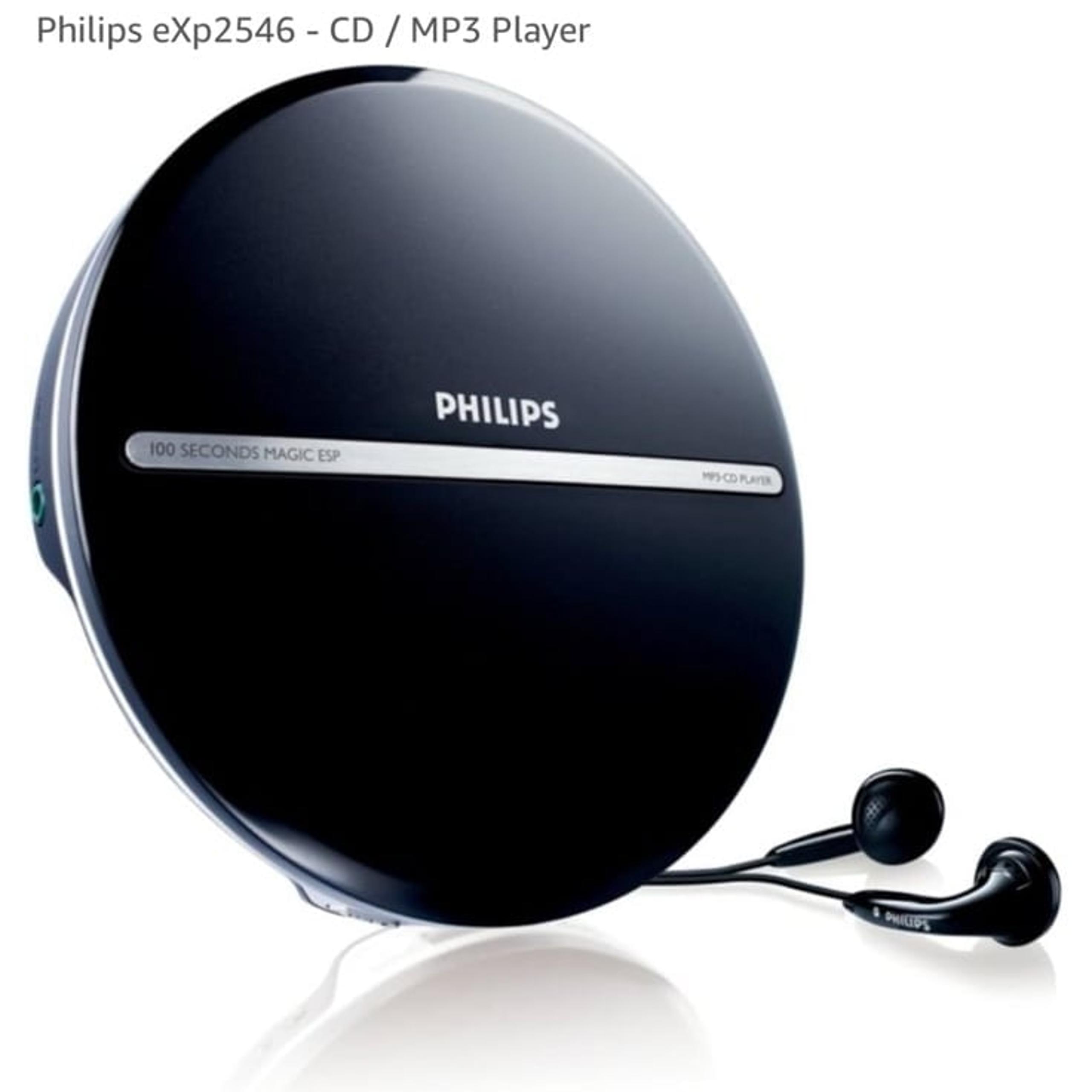 Philips EXP2546 Portable CD MP3 CD-RW Player 100 Seconds Magic ESP Factory seal