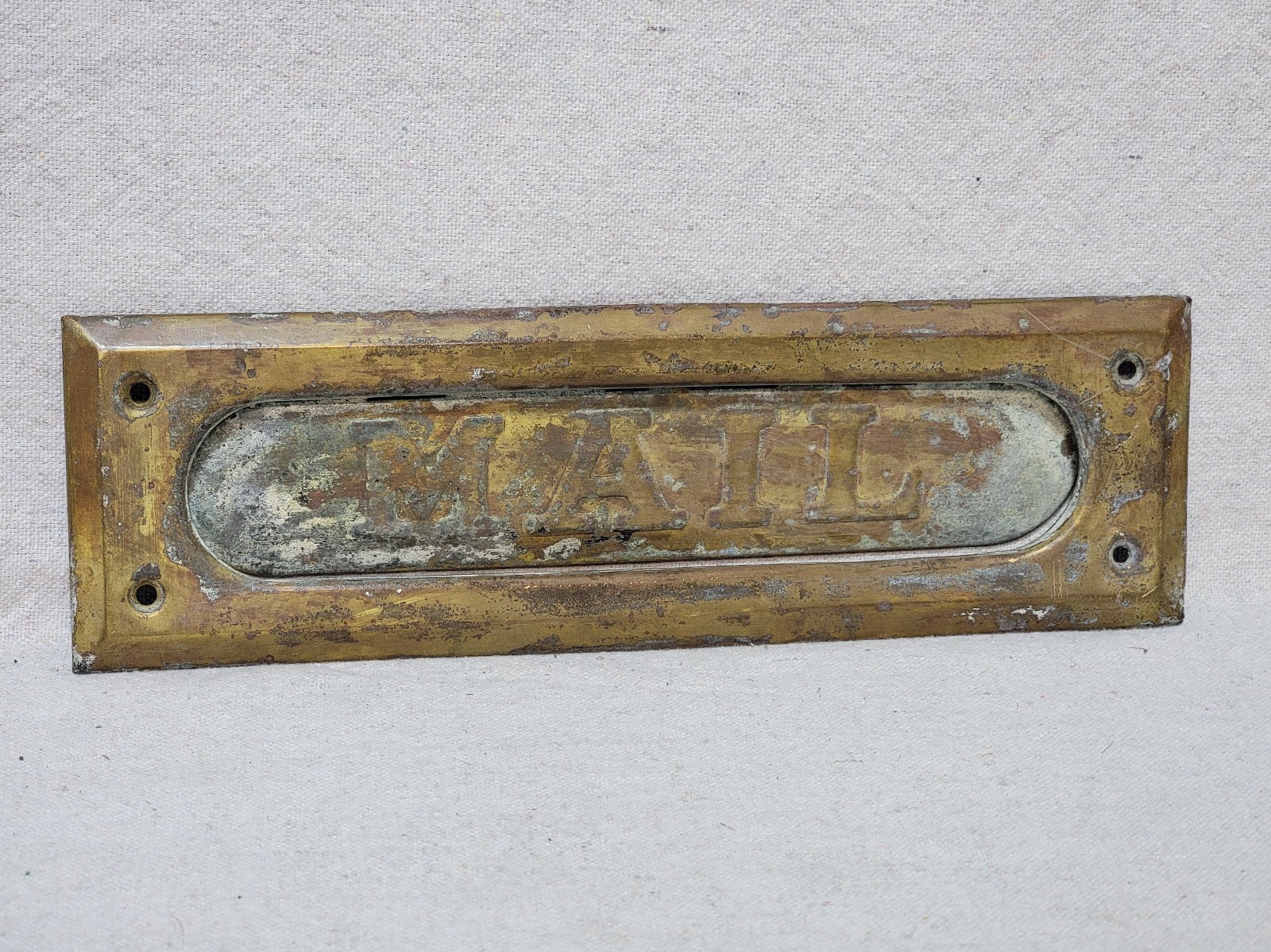 Vintage/ antique brass mail slot