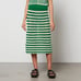 Baum und Pferdgarten/BUPCaylet Knitted Skirt - Crème Green Crochet - S/Waist 26”