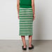 Baum und Pferdgarten/BUPCaylet Knitted Skirt - Crème Green Crochet - S/Waist 26”