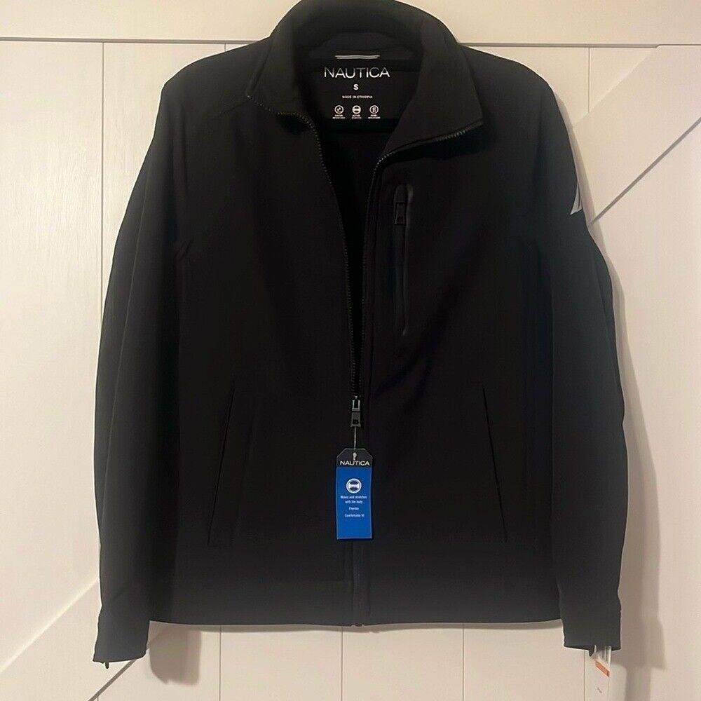Nautica Men's Waterproof Jacket Black Size Small