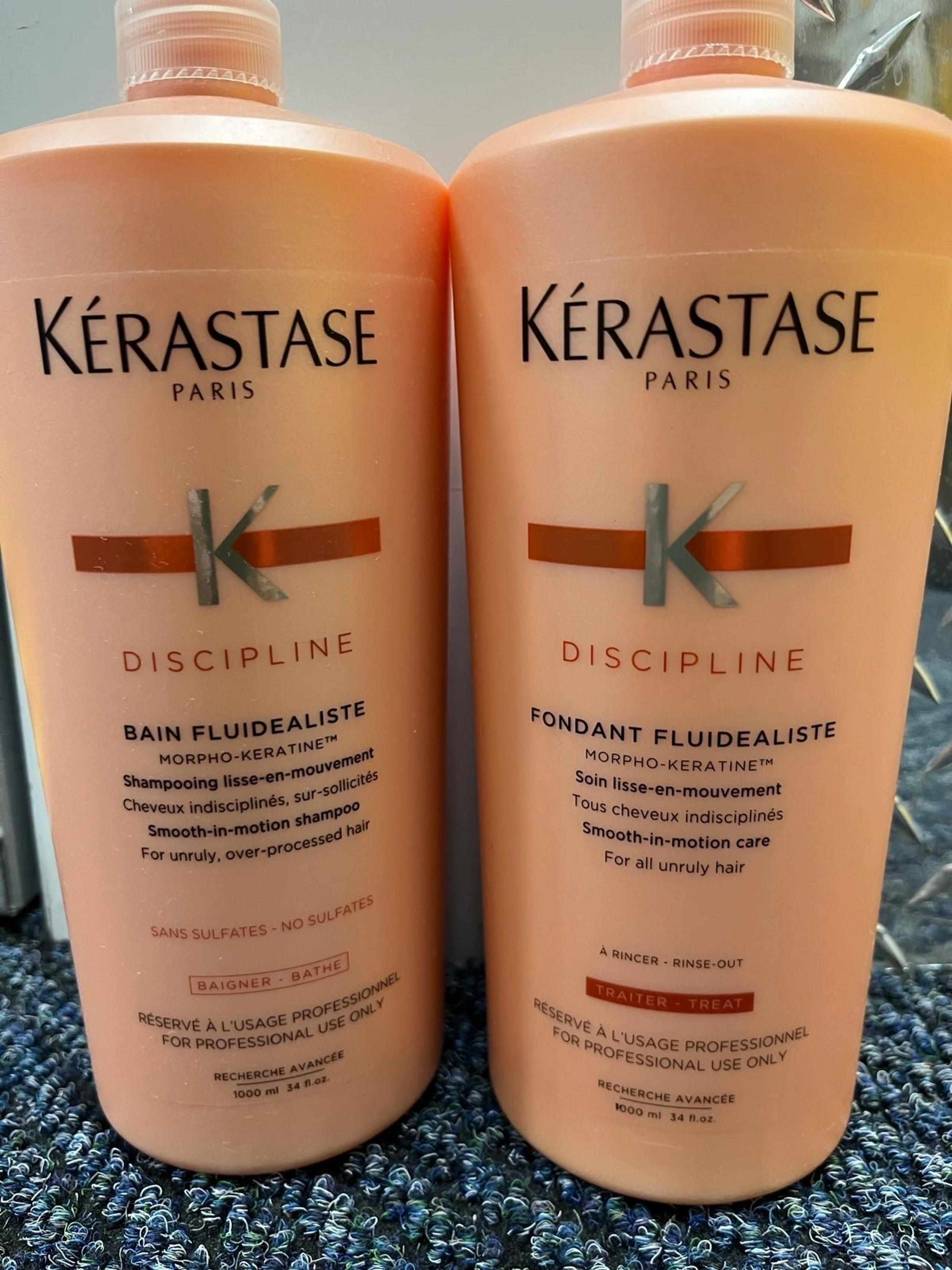 Kerastase Discipline Bain Fluidealiste Shampoo & Fondant Conditioner Liter Duo