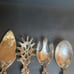 Vintage Silver Plate Grape Vine Untesils Spoon Spork, Cake Knife Spaghetti Scoop
