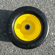 11x6.00-5 Flat Free Tire, Solid Smooth Front Wheel Tire for Bad Boy for Cub ...