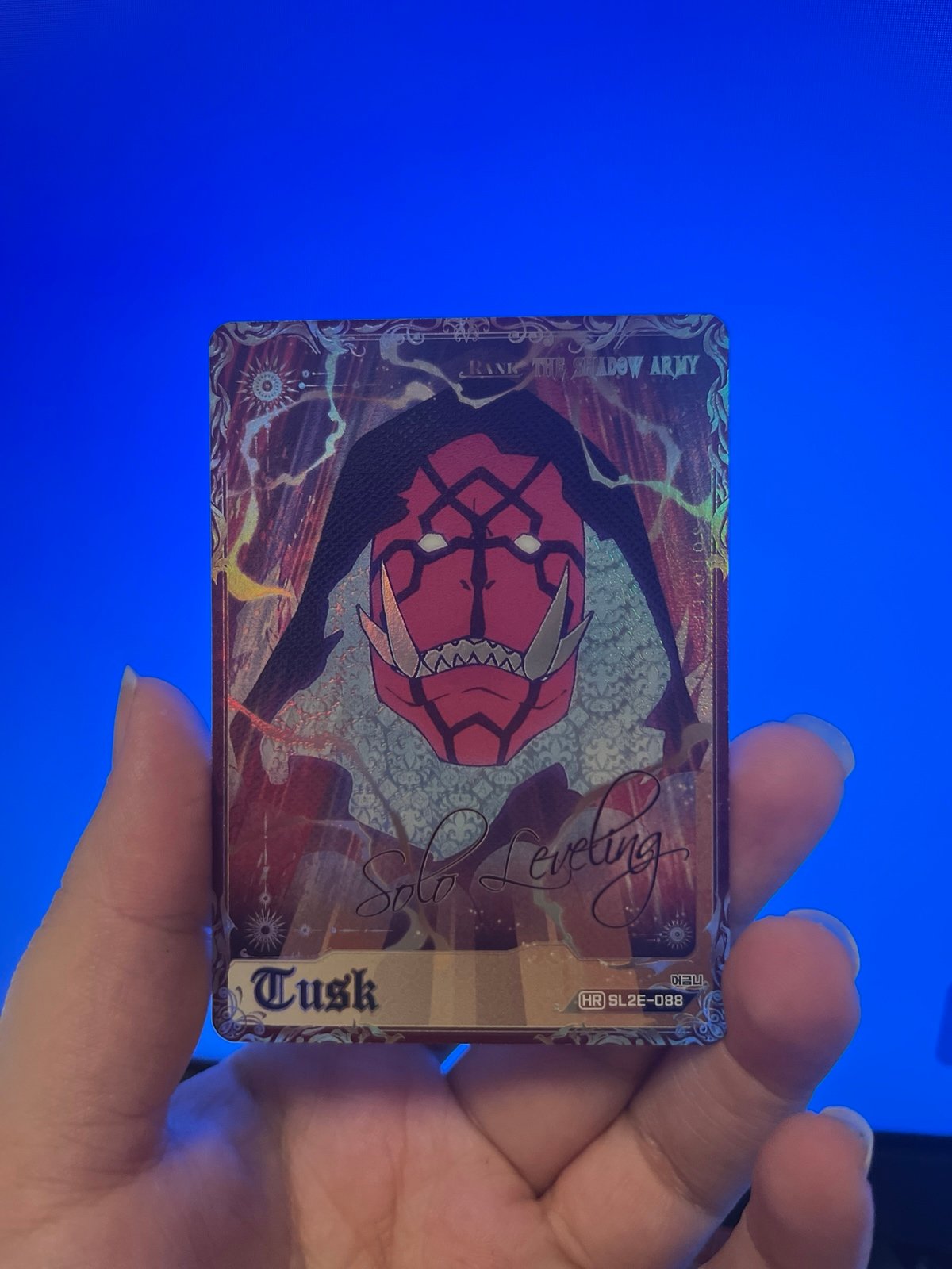 Solo leveling TUSK Card