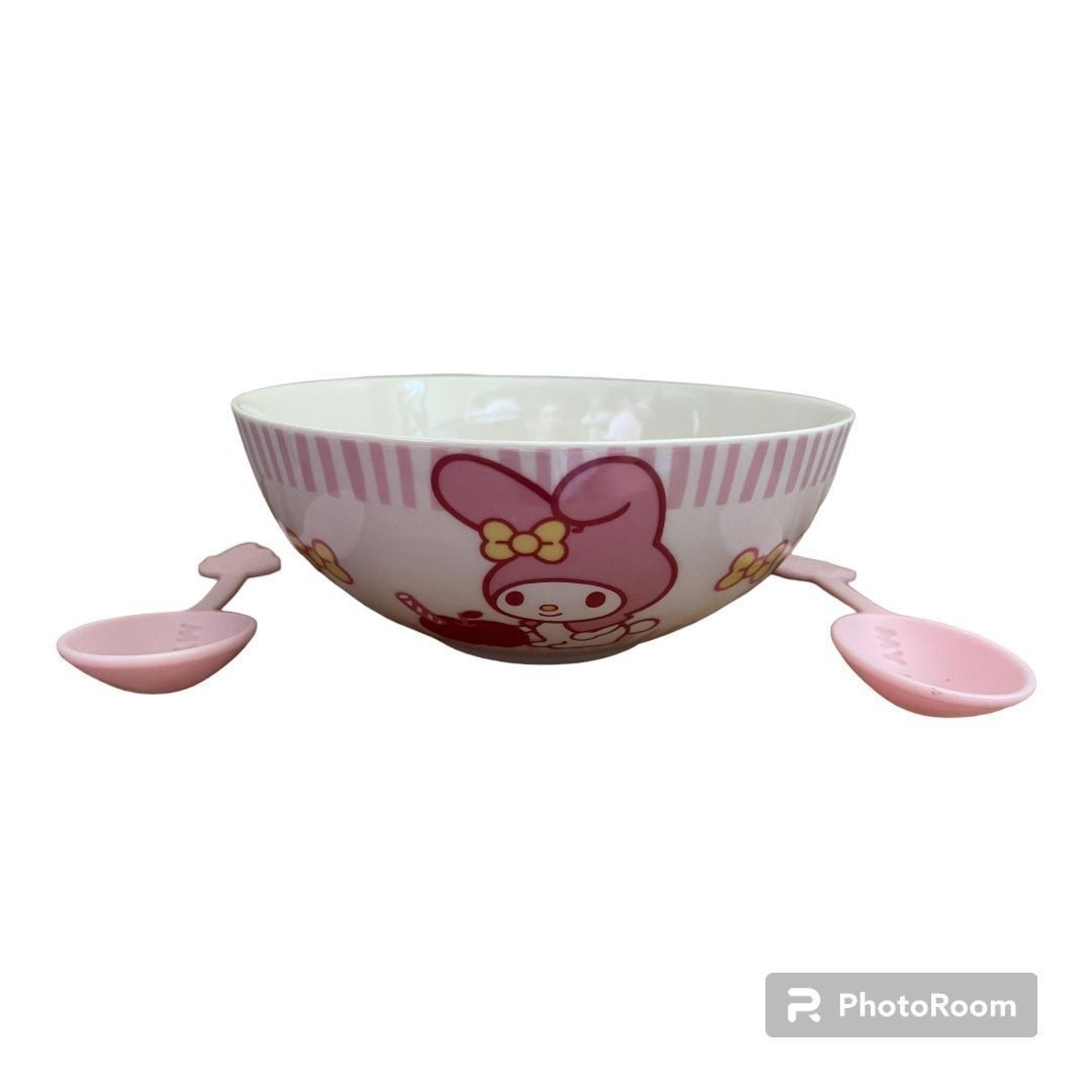 My Melody Cereal Bowl & Cold-Reactive Color-Changing Spoons Set
