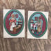 Vintage painted European folk art children matching painting set home decor