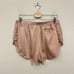 LUNYA Sleep Shorts Otium Tan Washable Silk Satin High Rise Sleepwear