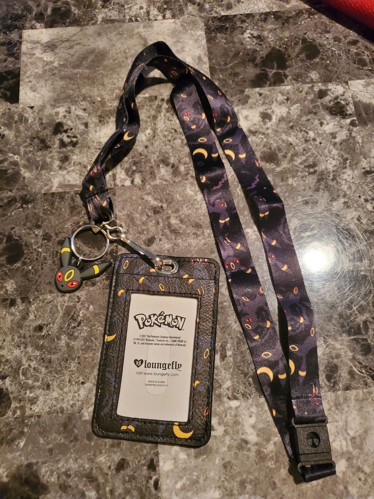 RETIRED Loungefly pokemon Eevee breon Lanyard Cardholder
