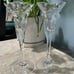 Crystal Petit Points By Mikasa 7” Candle Sticks Set of 2