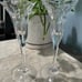 Crystal Petit Points By Mikasa 7” Candle Sticks Set of 2