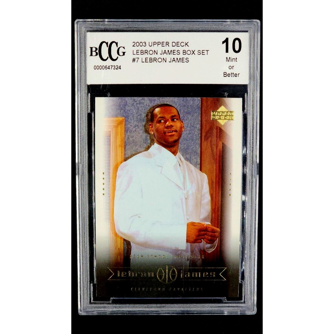 2003 2003-04 Upper Deck Box Set #7 LeBron James RC Rookie BCCG 10 Mint or Better